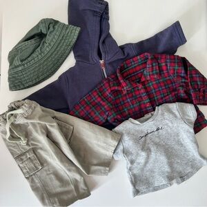 American Girl Cargos and Plaid Shirt Outfit